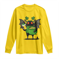 Funny Mothman Long Sleeve Shirt St Patricks Day Cryptid Gift