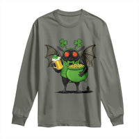 Funny Mothman Long Sleeve Shirt St Patricks Day Cryptid Gift