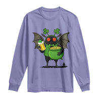 Funny Mothman Long Sleeve Shirt St Patricks Day Cryptid Gift