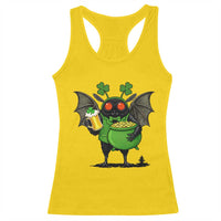 Funny Mothman Racerback Tank Top St Patricks Day Cryptid Gift