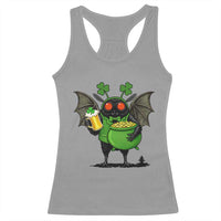 Funny Mothman Racerback Tank Top St Patricks Day Cryptid Gift