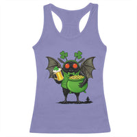 Funny Mothman Racerback Tank Top St Patricks Day Cryptid Gift