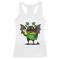 Funny Mothman Racerback Tank Top St Patricks Day Cryptid Gift