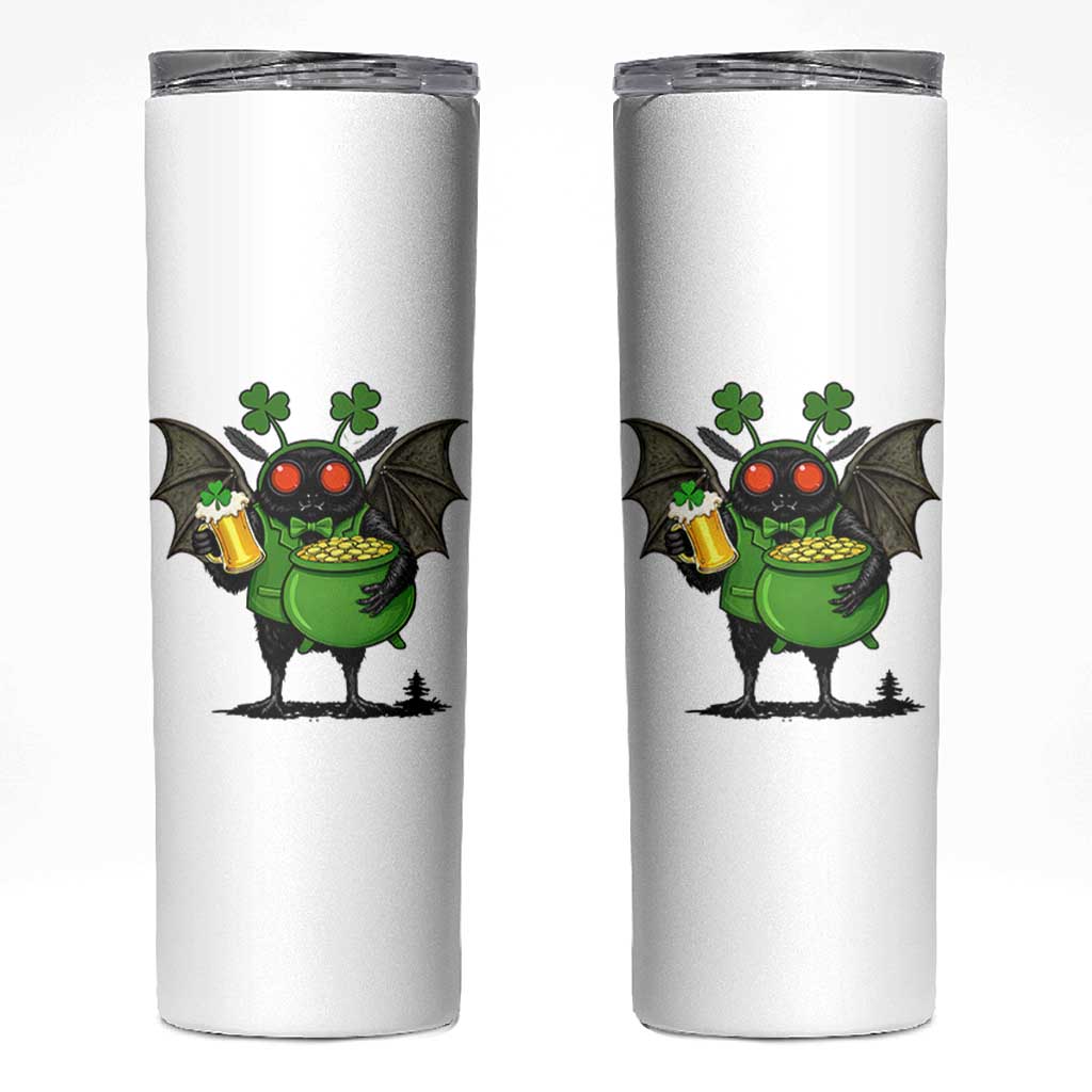Funny Mothman Skinny Tumbler St Patricks Day Cryptid Gift