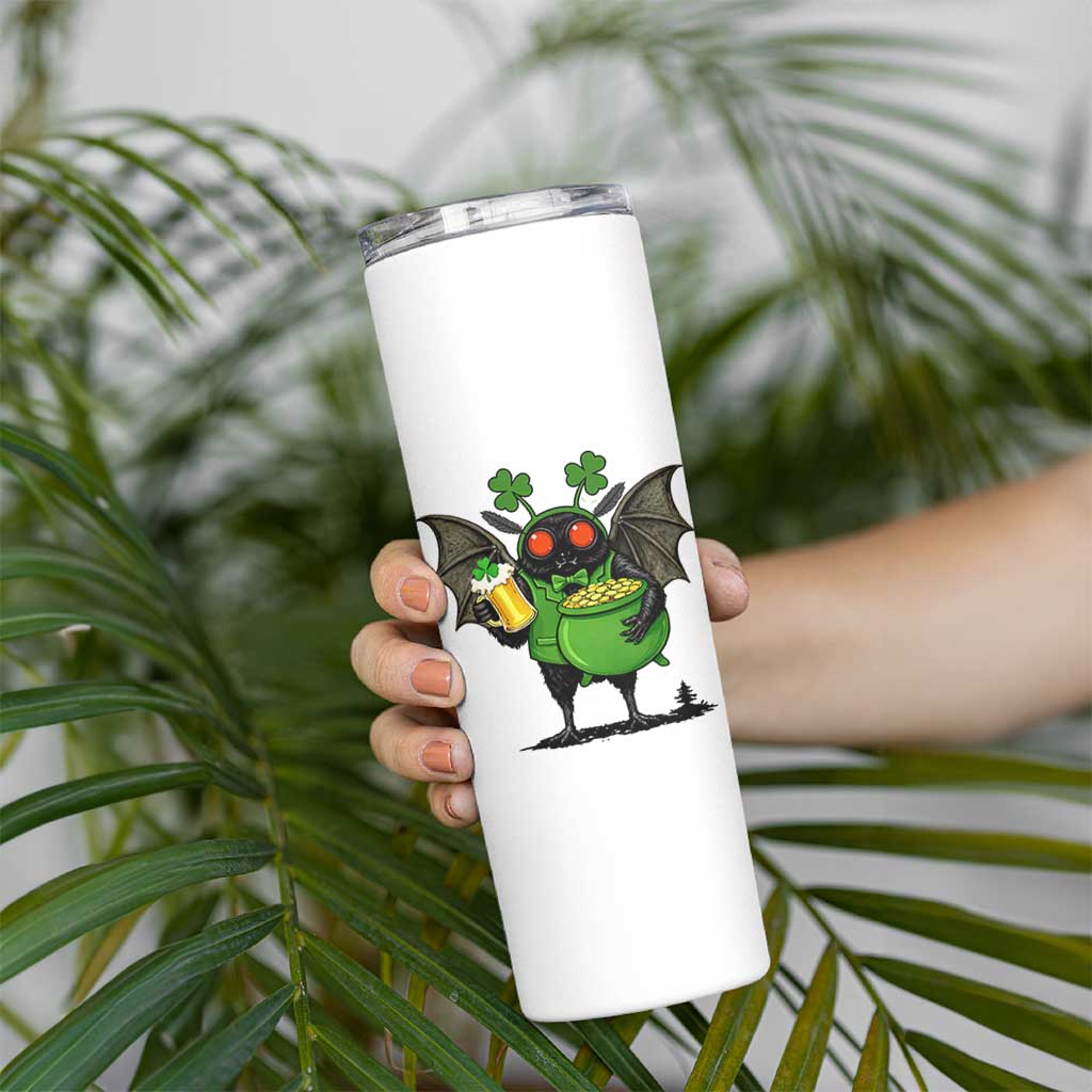 Funny Mothman Skinny Tumbler St Patricks Day Cryptid Gift