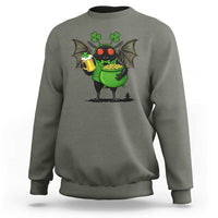 Funny Mothman Sweatshirt St Patricks Day Cryptid Gift