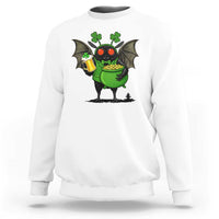 Funny Mothman Sweatshirt St Patricks Day Cryptid Gift