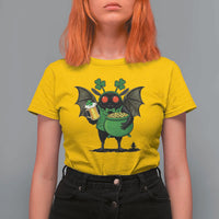 Funny Mothman T Shirt For Women St Patricks Day Cryptid Gift