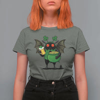 Funny Mothman T Shirt For Women St Patricks Day Cryptid Gift