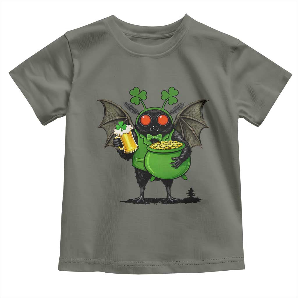 Funny Mothman Toddler T Shirt St Patricks Day Cryptid Gift