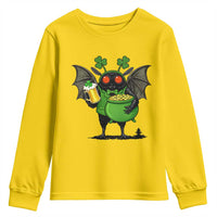 Funny Mothman Youth Sweatshirt St Patricks Day Cryptid Gift