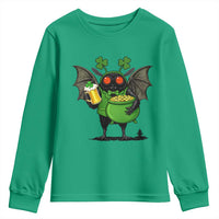 Funny Mothman Youth Sweatshirt St Patricks Day Cryptid Gift