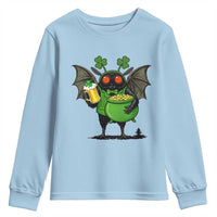 Funny Mothman Youth Sweatshirt St Patricks Day Cryptid Gift