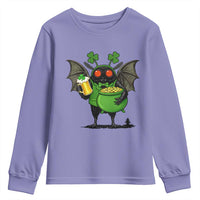 Funny Mothman Youth Sweatshirt St Patricks Day Cryptid Gift