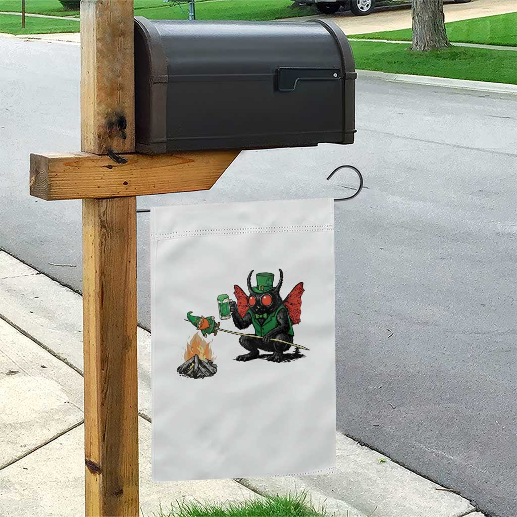 Funny Cryptid Mothman Garden Flag St Patricks Day Gift