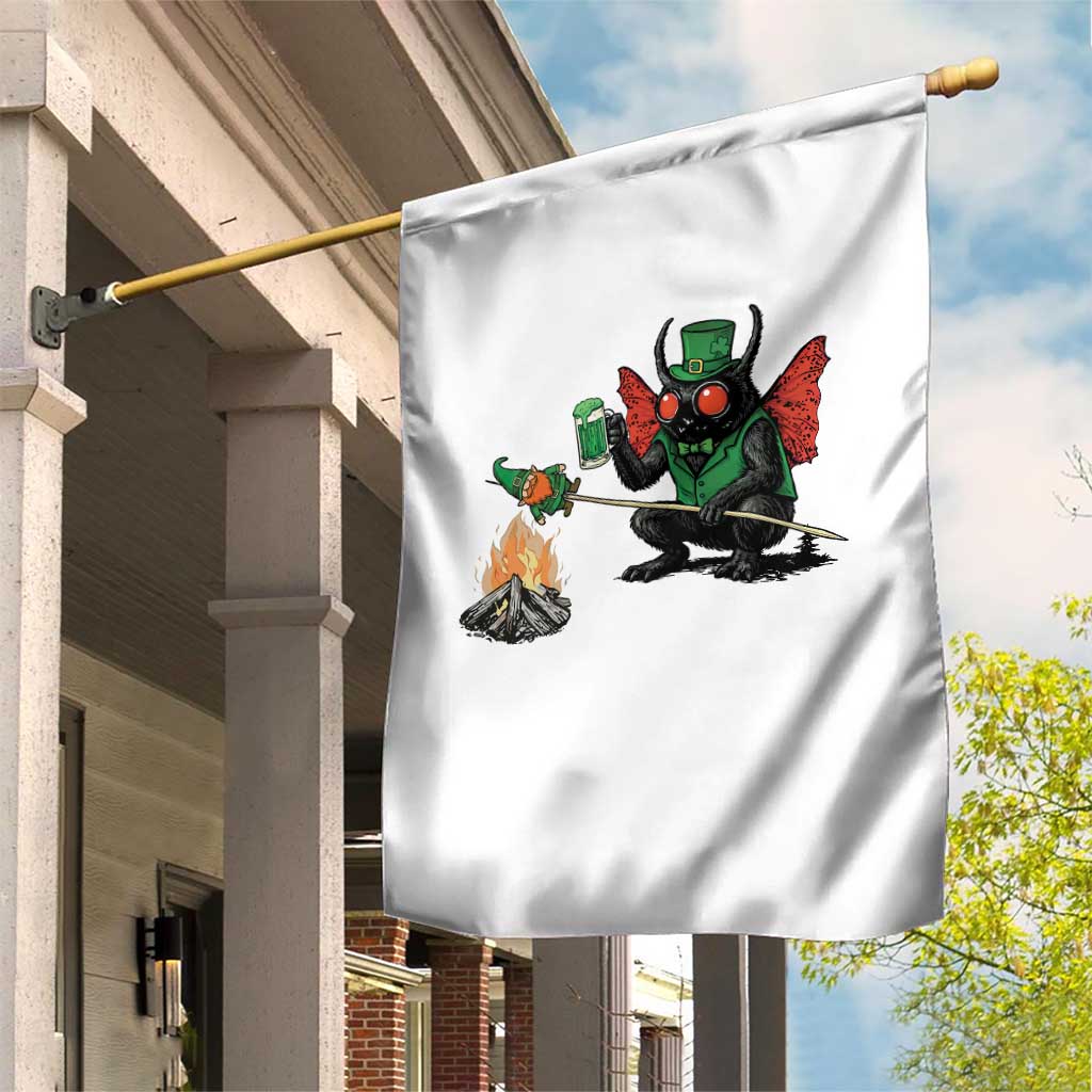 Funny Cryptid Mothman Garden Flag St Patricks Day Gift