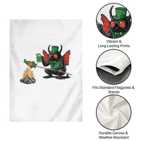 Funny Cryptid Mothman Garden Flag St Patricks Day Gift
