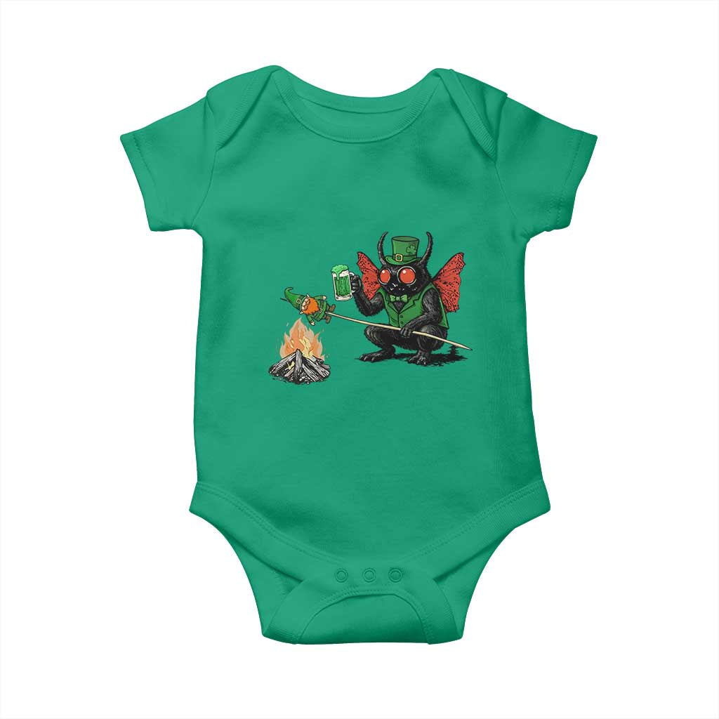 Funny Cryptid Mothman Baby Onesie St Patricks Day Gift