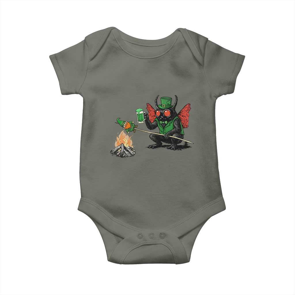 Funny Cryptid Mothman Baby Onesie St Patricks Day Gift