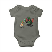 Funny Cryptid Mothman Baby Onesie St Patricks Day Gift