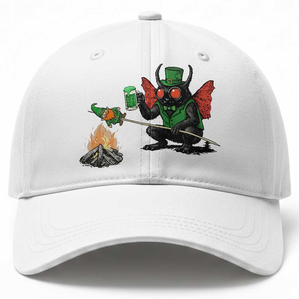 Funny Cryptid Mothman Baseball Cap St Patricks Day Gift