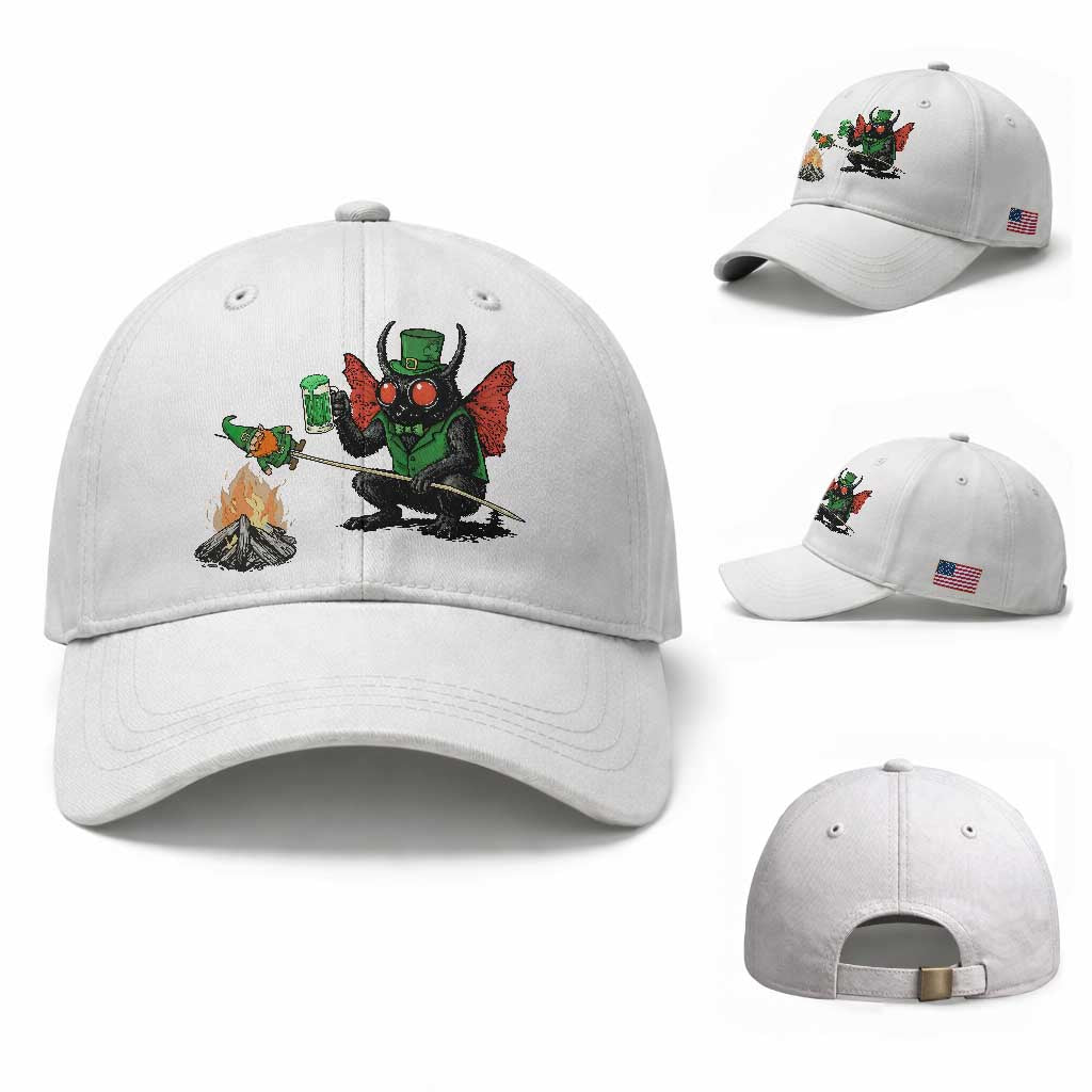 Funny Cryptid Mothman Baseball Cap St Patricks Day Gift