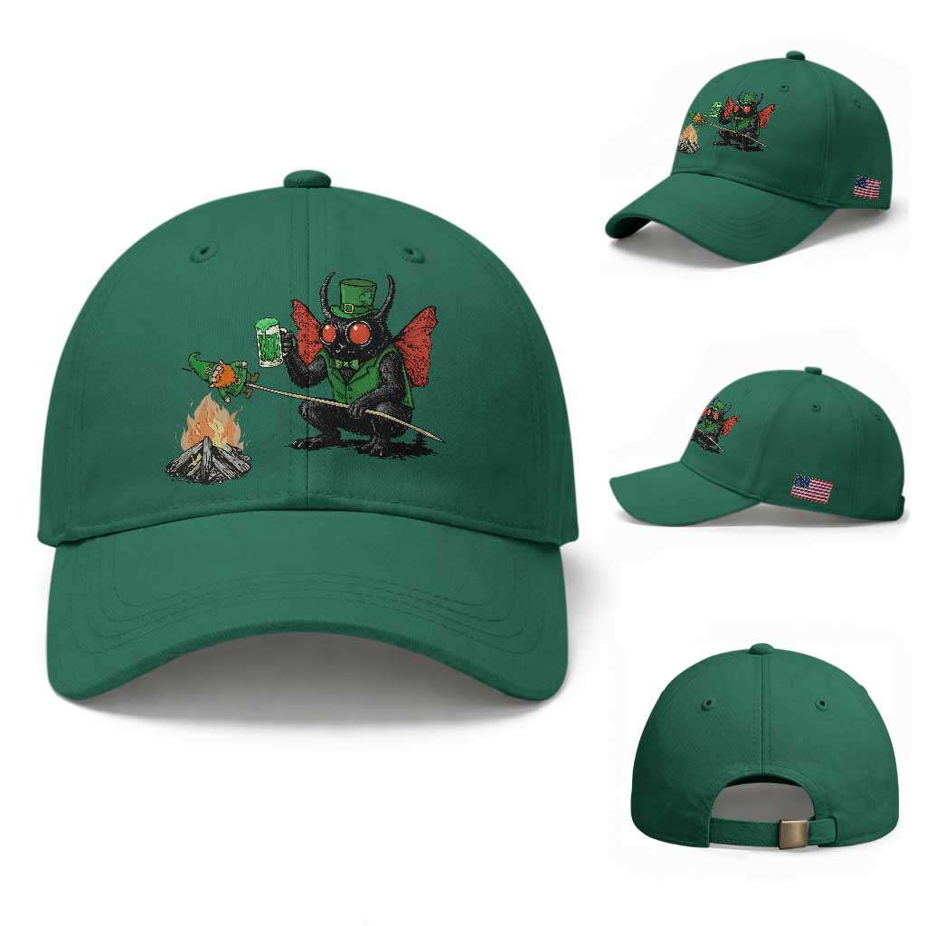 Funny Cryptid Mothman Baseball Cap St Patricks Day Gift