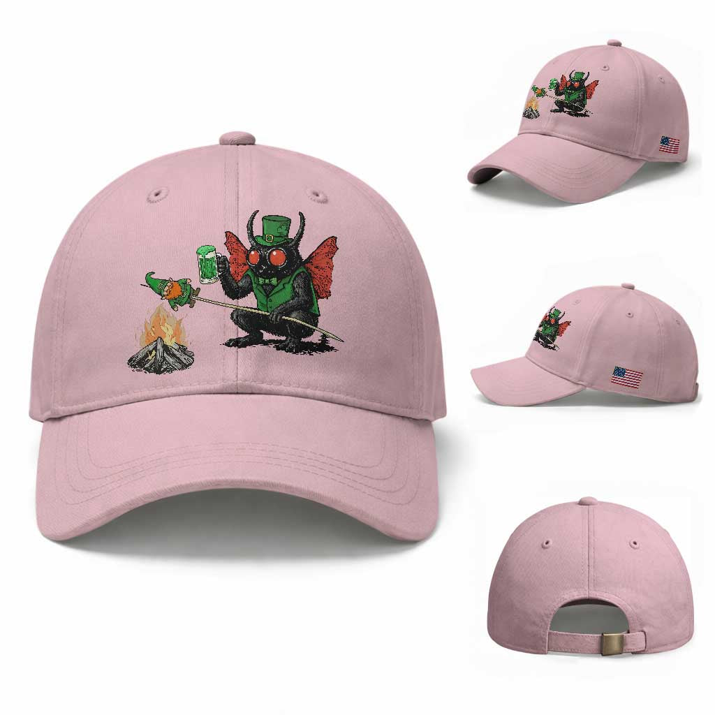 Funny Cryptid Mothman Baseball Cap St Patricks Day Gift