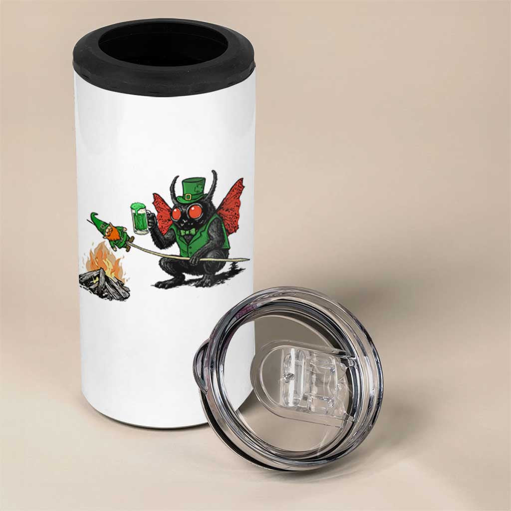 Funny Cryptid Mothman 4 in 1 Can Cooler Tumbler St Patricks Day Gift