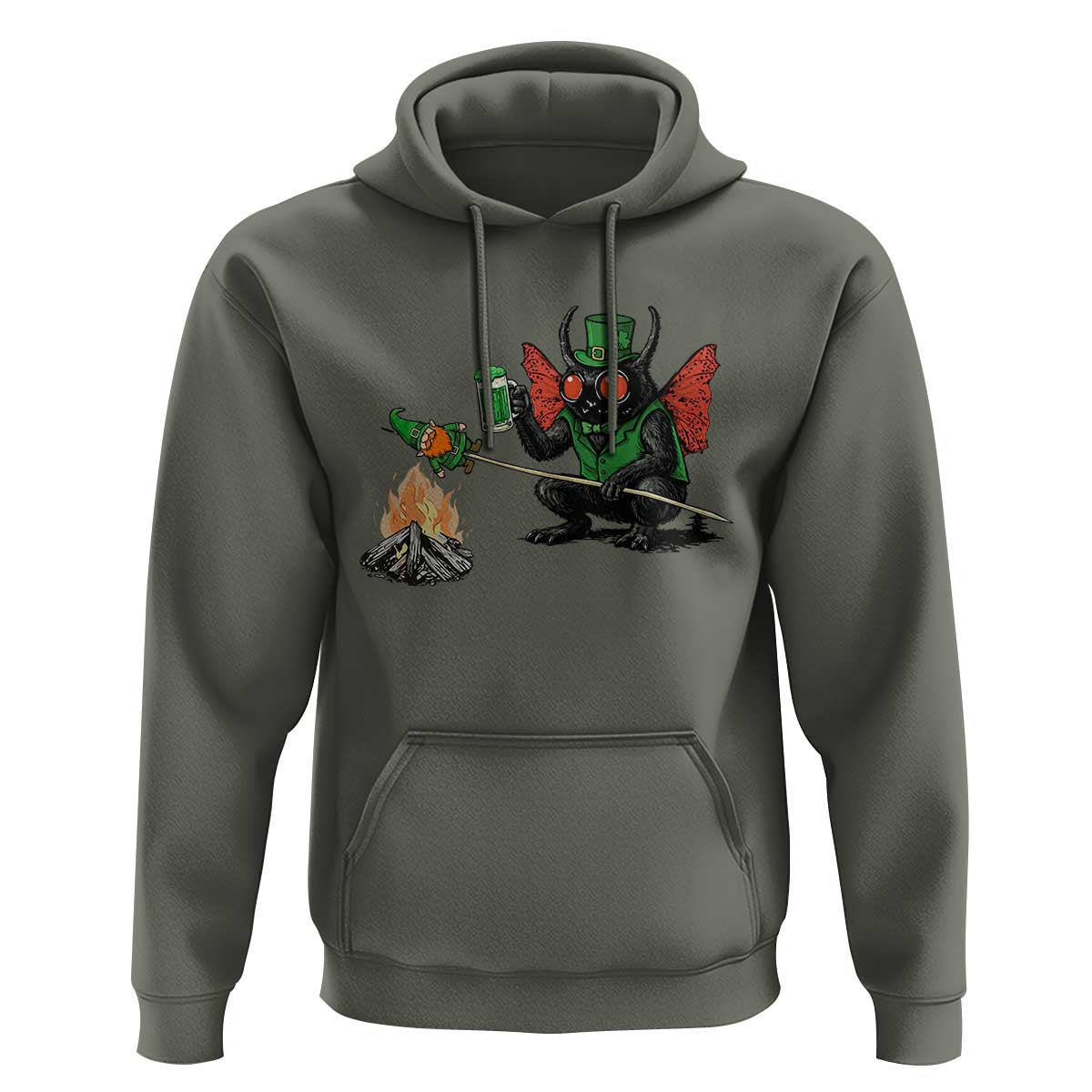 Funny Cryptid Mothman Hoodie St Patricks Day Gift