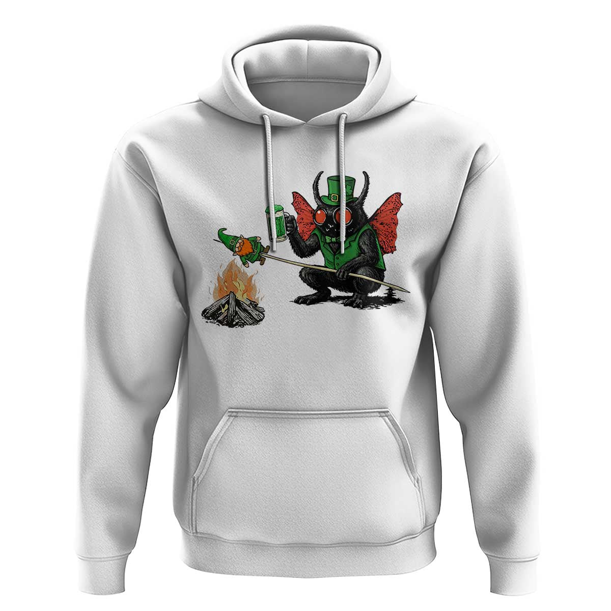 Funny Cryptid Mothman Hoodie St Patricks Day Gift