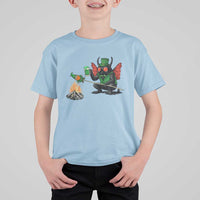 Funny Cryptid Mothman T Shirt For Kid St Patricks Day Gift