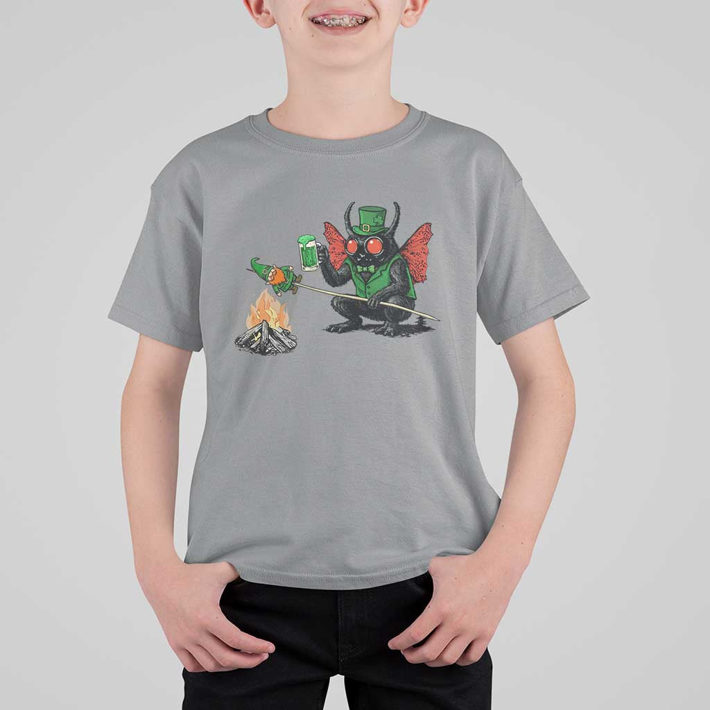 Funny Cryptid Mothman T Shirt For Kid St Patricks Day Gift