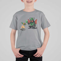 Funny Cryptid Mothman T Shirt For Kid St Patricks Day Gift