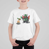 Funny Cryptid Mothman T Shirt For Kid St Patricks Day Gift