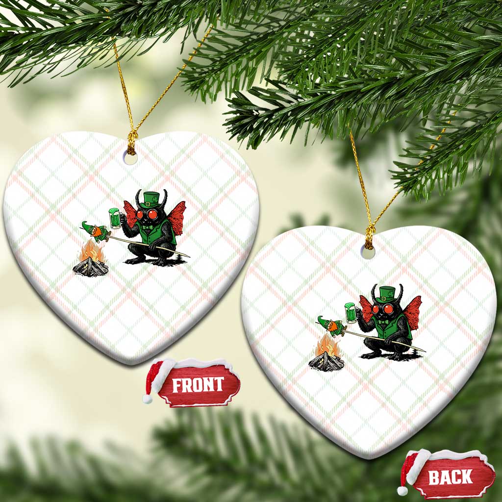 Funny Cryptid Mothman Ceramic Ornament St Patricks Day Gift