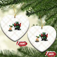 Funny Cryptid Mothman Ceramic Ornament St Patricks Day Gift