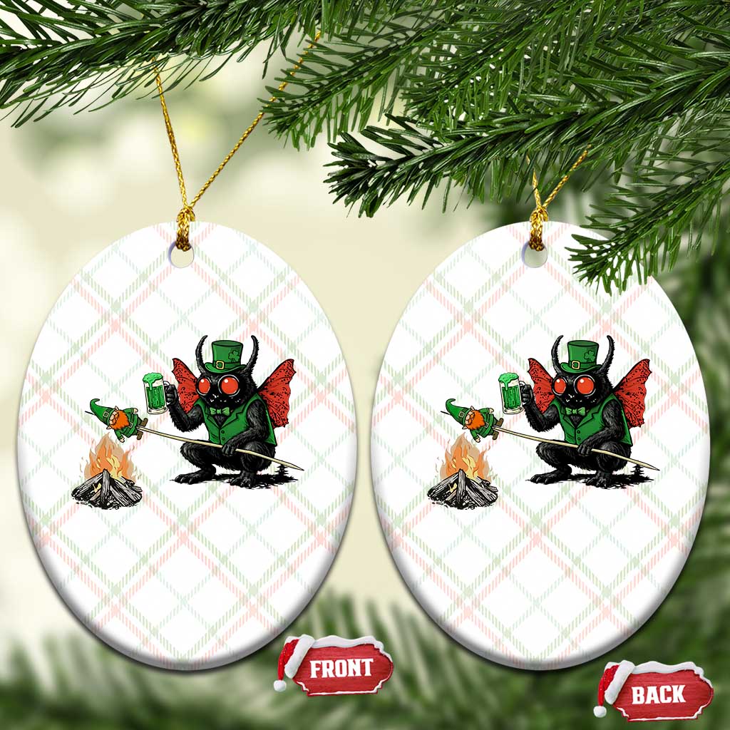 Funny Cryptid Mothman Ceramic Ornament St Patricks Day Gift