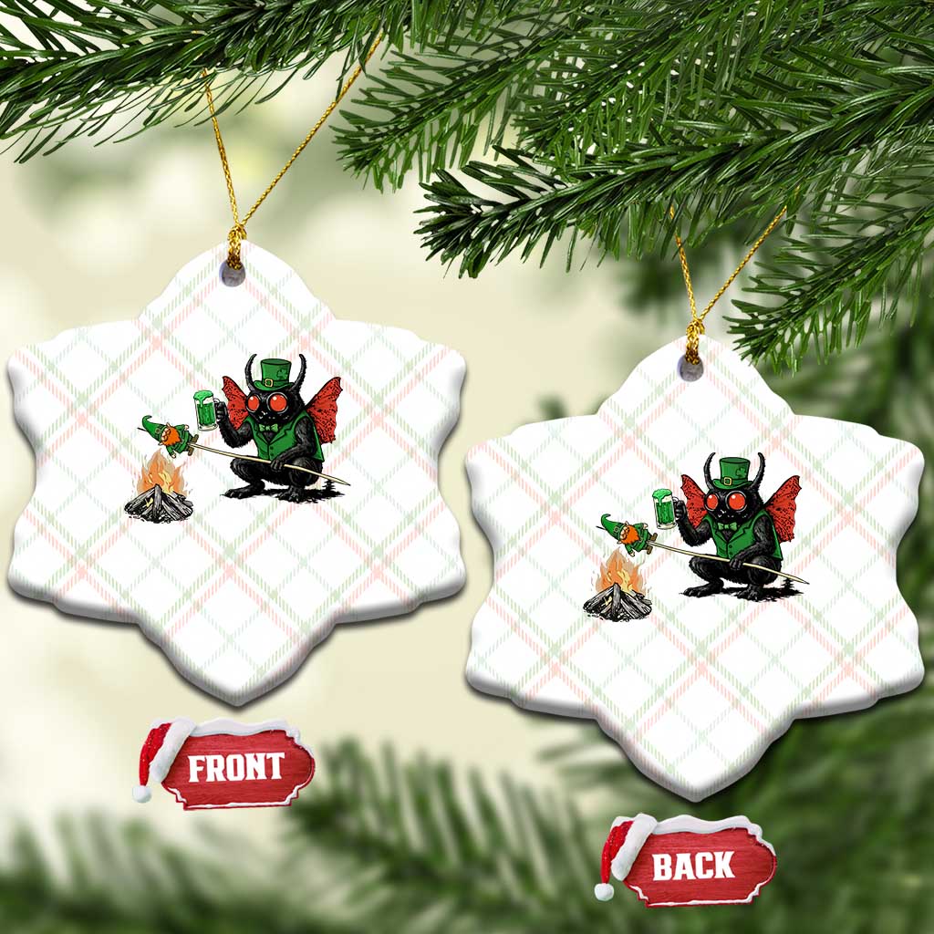 Funny Cryptid Mothman Ceramic Ornament St Patricks Day Gift