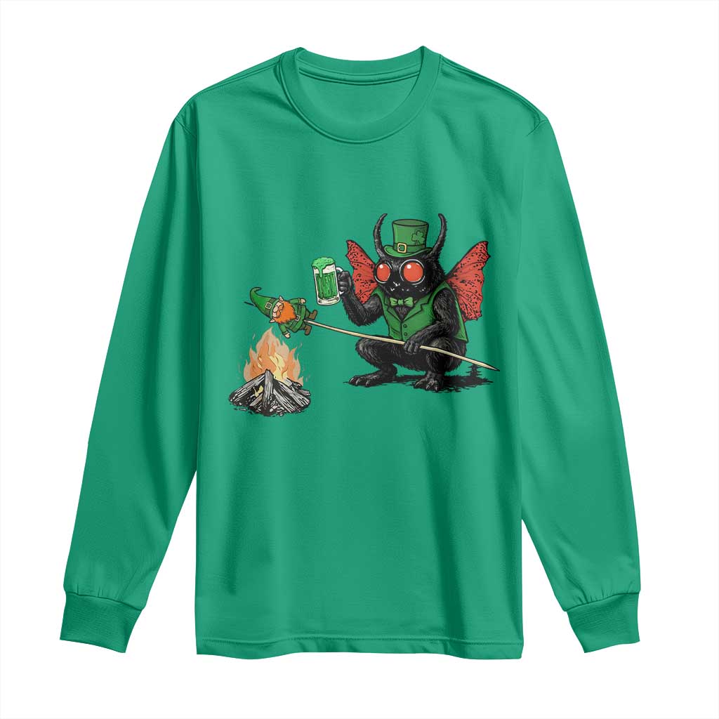 Funny Cryptid Mothman Long Sleeve Shirt St Patricks Day Gift