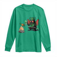 Funny Cryptid Mothman Long Sleeve Shirt St Patricks Day Gift