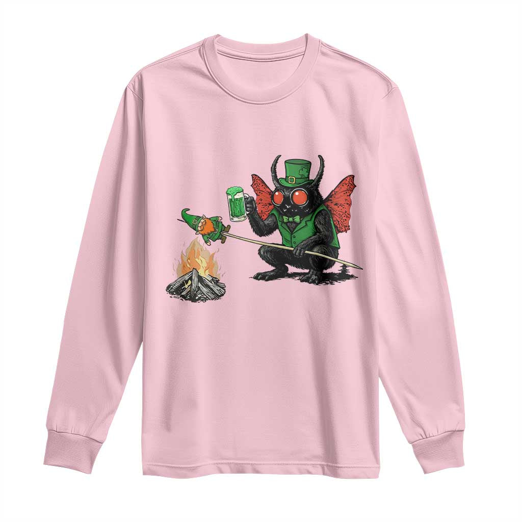 Funny Cryptid Mothman Long Sleeve Shirt St Patricks Day Gift