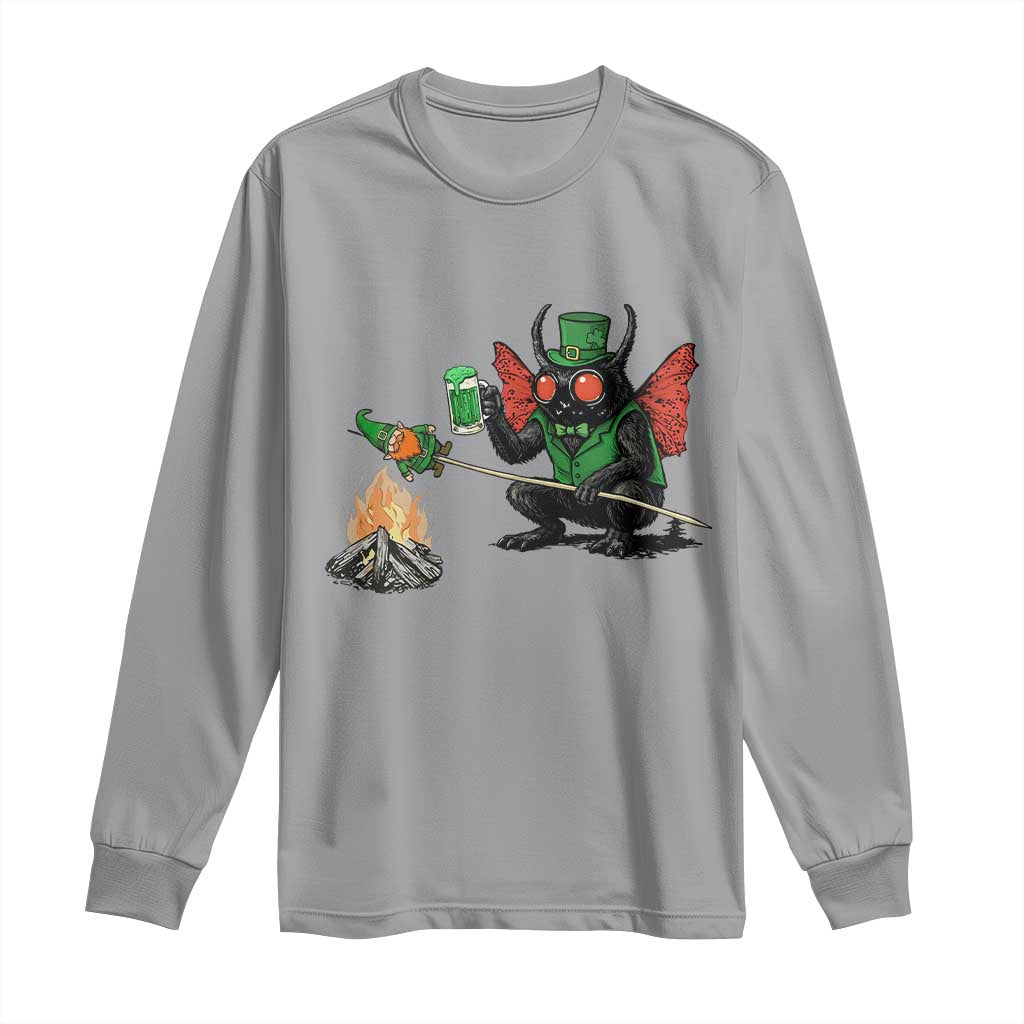 Funny Cryptid Mothman Long Sleeve Shirt St Patricks Day Gift