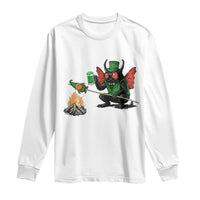 Funny Cryptid Mothman Long Sleeve Shirt St Patricks Day Gift