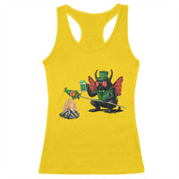 Funny Cryptid Mothman Racerback Tank Top St Patricks Day Gift