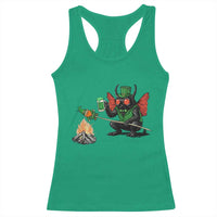 Funny Cryptid Mothman Racerback Tank Top St Patricks Day Gift