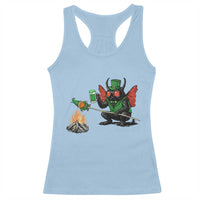 Funny Cryptid Mothman Racerback Tank Top St Patricks Day Gift