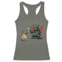 Funny Cryptid Mothman Racerback Tank Top St Patricks Day Gift