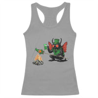 Funny Cryptid Mothman Racerback Tank Top St Patricks Day Gift