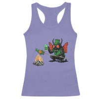 Funny Cryptid Mothman Racerback Tank Top St Patricks Day Gift